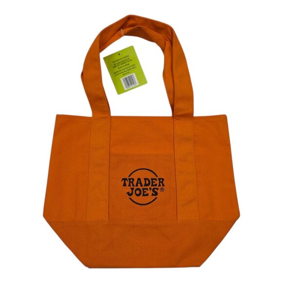 Four 2025 Trader Joes Multicolor Canvas Tote Bag Trick R Treat Halloween 81415 - Picture 6 of 13